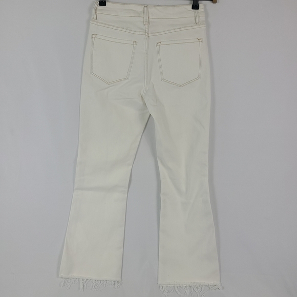 NWT Women's Windsor White Robyn High Rise Crop Flare Denim Jeans Sz 7 MSRP $49 - Picture 9 of 9